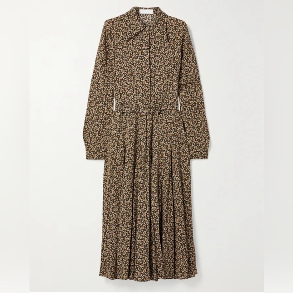 Michael Kors Collection Size 4 Silk Belted Maxi Long Dress